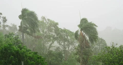 Hurricane Fiona powerful and long-lived tropical cyclone in Dominican Republic. Stock Footage