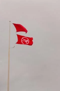 Hurricane Flags Stock Photos