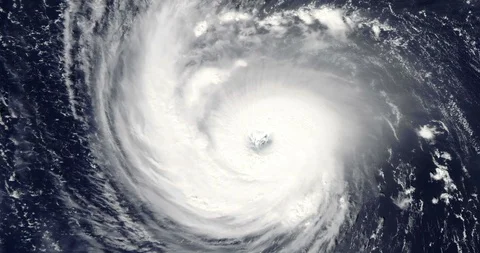 Hurricane Florence on Destruction Path Stock Footage 94899211
