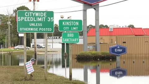 Hurricane Florence Flooding Video stock 96173843