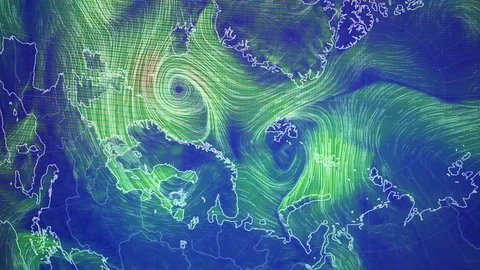 Hurricane formation view from space Stock Footage 70923399
