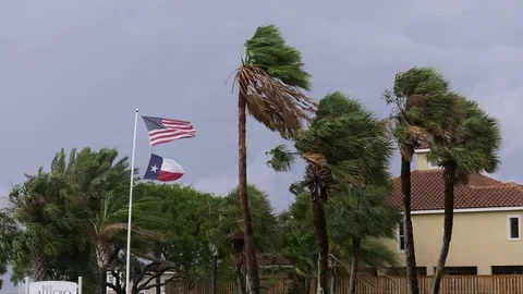 Hurricane Harvey approaching Texas Stock Footage 79605338
