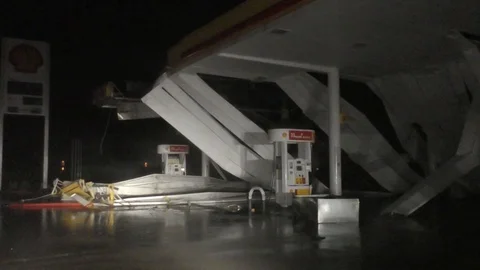 Hurricane Harvey Damage Stock Footage 112975533