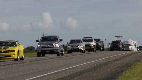 Hurricane Harvey Evacuation Traffic Stock-Footage 79605879