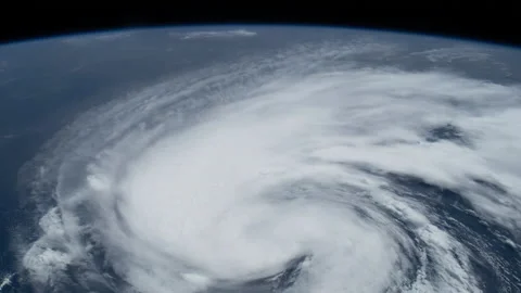 Hurricane Henri is pictured off the eastern coast of the United State  Stock Footage 237851669