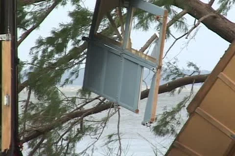 Hurricane Home Destruction Stock Footage 12575199