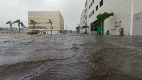 Hurricane Ian flooding Stock Footage 217407392