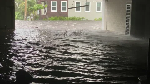 Hurricane Ian flooding Stock Footage 217414204