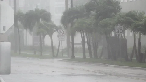 Hurricane Ian winds pick up Stock-Footage 217412205