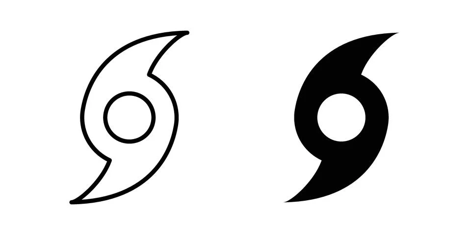 Hurricane icon concept. best for web design Stock Illustration