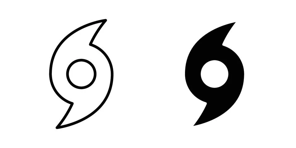 Hurricane icon graphic element. web icon set Stock Illustration