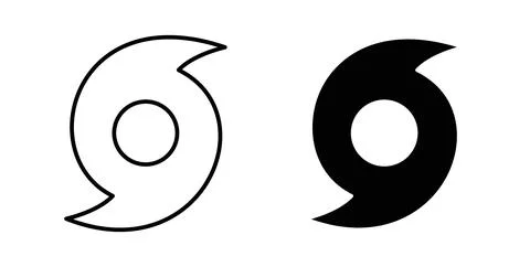 Hurricane icon Illustration designs pack for Web Stockillustratie