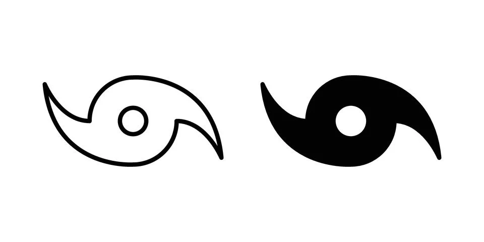 Hurricane icon or illustration vector symbols 库存插图