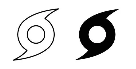 Hurricane icon symbol. Flat Vector illustration 스톡 일러스트