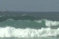 Hurricane Igor - Small Cargo Ship heading to sea 1 Footage