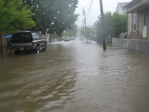 Hurricane Irene devastation in 2011 Foto stock