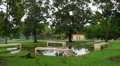 Hurricane Irene - flooded park/playground HD Footage
