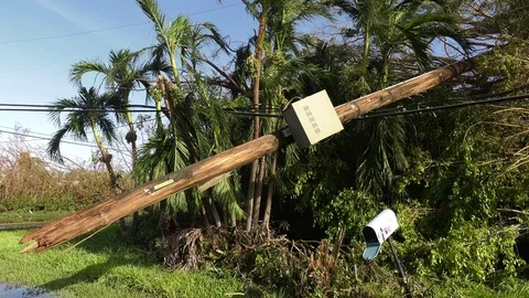Hurricane Irma Florida Keys aftermath Stock Footage 83564934