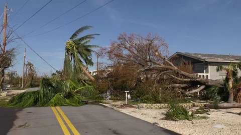 Hurricane Irma Florida Keys damage Stock-Footage 83564728