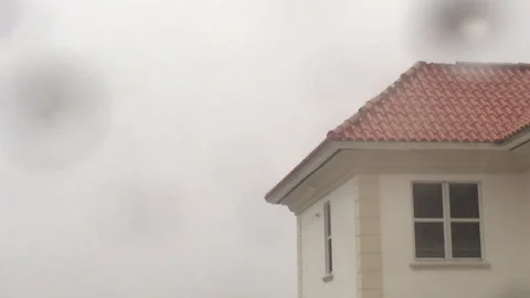 Hurricane Irma passing through Miami Stock Footage 277912720