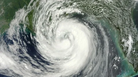 Hurricane Isaac 2012 hurricane view from space Stock-Footage 237242677