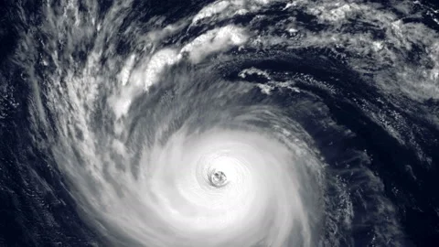 Hurricane Isabel 2003 CAT5 view from space Stock Footage 237317219