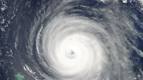 Hurricane Isabel 2003 Category 5 as seen from space Stock Footage 237317803