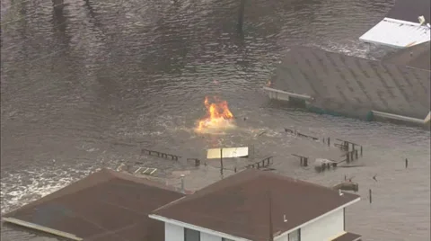 Hurricane Katrina Aftermath Destruction Video stock 37280607