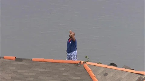 Hurricane Katrina Damage Stock Footage 37275466