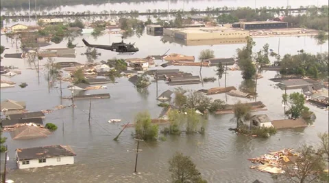 Hurricane Katrina Damage Stock Footage 37275546