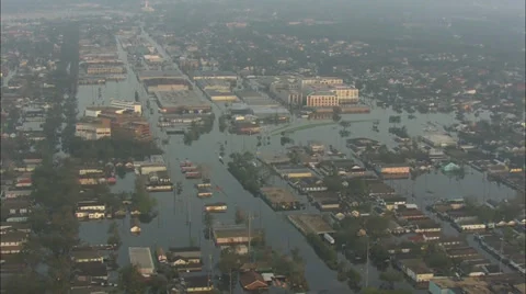 Hurricane Katrina Damage Homes Stock Footage 37277861