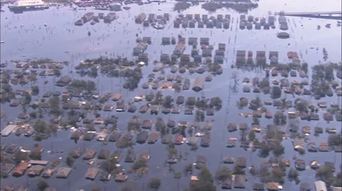 Hurricane Katrina Destruction Stock Footage 37622514