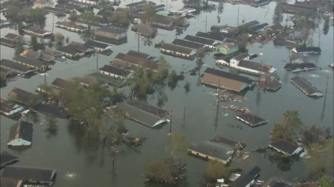 Hurricane Katrina Flood Damage Stock Footage 37277838