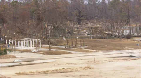Hurricane Katrina Relief Workers Stock Footage 37281898