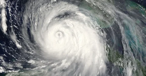 Hurricane Katrina Spinning From Outer Sp... | Stock Video | Pond5