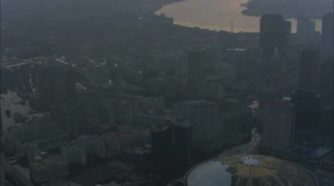Hurricane Katrina Superdome Flood Stock Footage 37277643