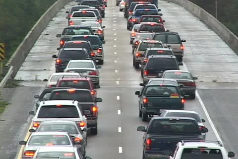 Hurricane Katrina Traffic Jam 库存影片 12575633