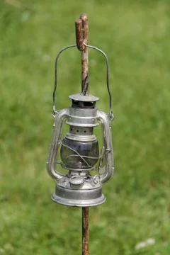 Hurricane Lamp. Stock Photos