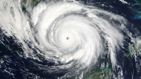 Hurricane Lili 2002 as seen from space Stock Footage 237276058