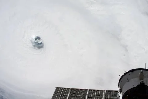 Hurricane Michael frpm space. Elements of this image are furnished by NASA... Stock Photos