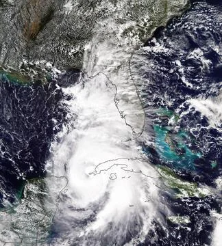 Hurricane Michael near Florida. Elements of this image are furnished by NA... Foto stock