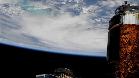 Hurricane Michael From Space. Elements of this video furnished by NASA. Stock Footage 96323082