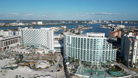 Hurricane Milton Helene: Devastating Impact on Clearwater Beach and Community Stock Footage 288116601