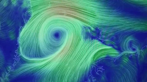 Hurricane moving from space Stock Footage 70922913