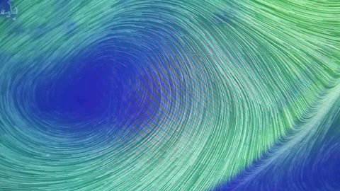Hurricane moving from space Stock Footage 70922982