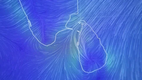 Hurricane moving from space Stock Footage 70923132