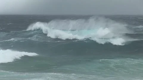 Hurricane Ocean Waves Stock Footage 12574252