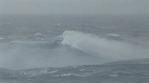 Hurricane Open Ocean Waves Stock-Footage 12574640