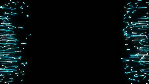 Hurricane particles on both sides of the screen.Atmospheric particle billow dust Stock Footage 98979725