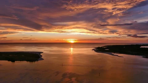 HURRICANE PASS SUNSET Stock Footage 163527433